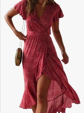 Red Wrap Dress